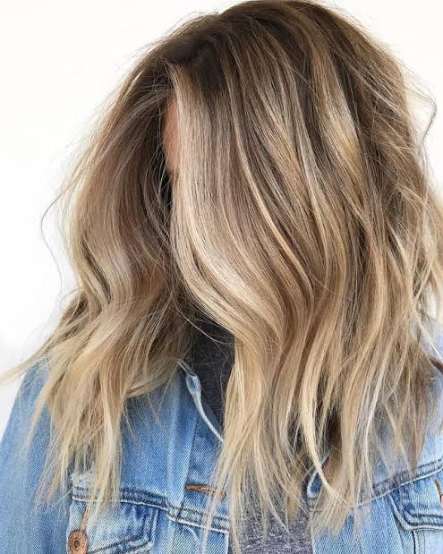 Golden blonde balayage by MM Hair Alchemy