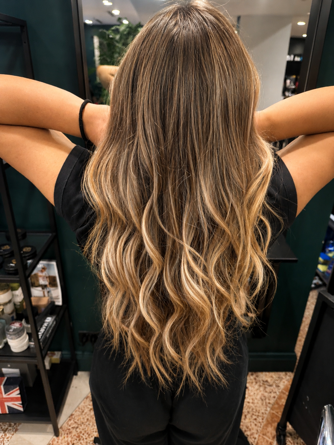 Long balayage colour by MM Hair Alchemy